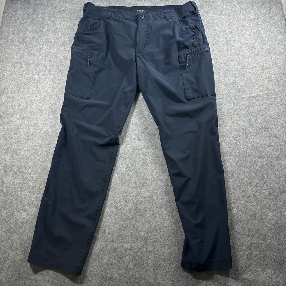 5.11 Tactical Cargo Pants Mens 38x32 Navy Blue Apex Utility Outdoor Workwear